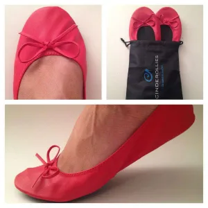Ballet Flat in Red by Cinderollies