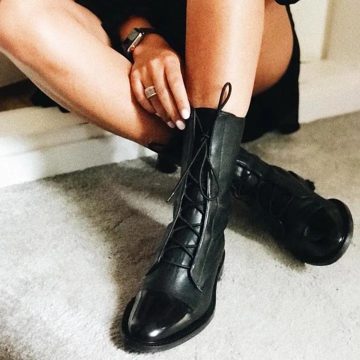 BETTE™ - ELEGANT LEATHER HEELED BOOTS