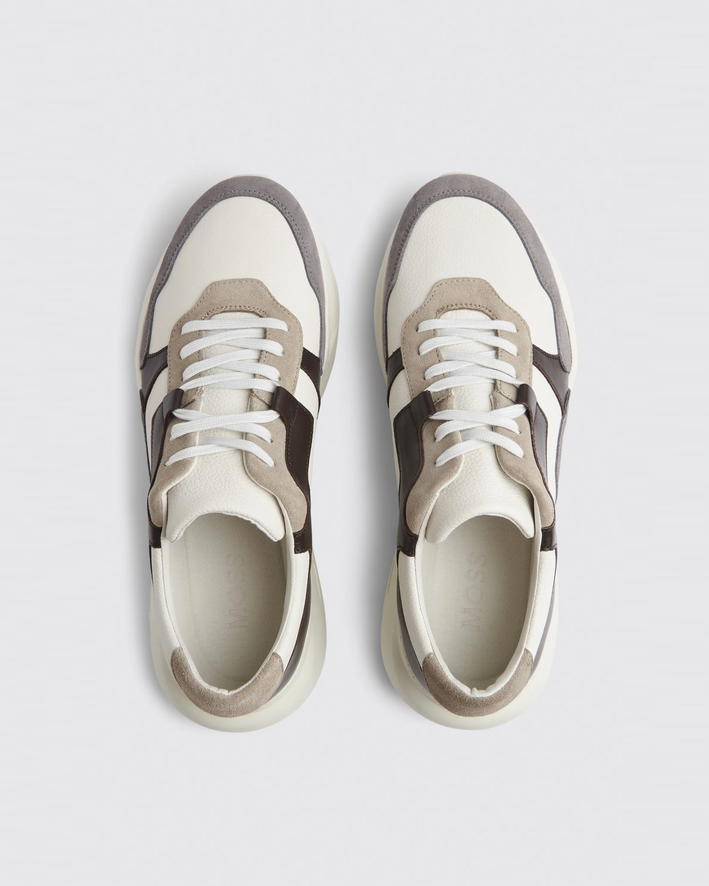 Brighton White Chunky Trainers