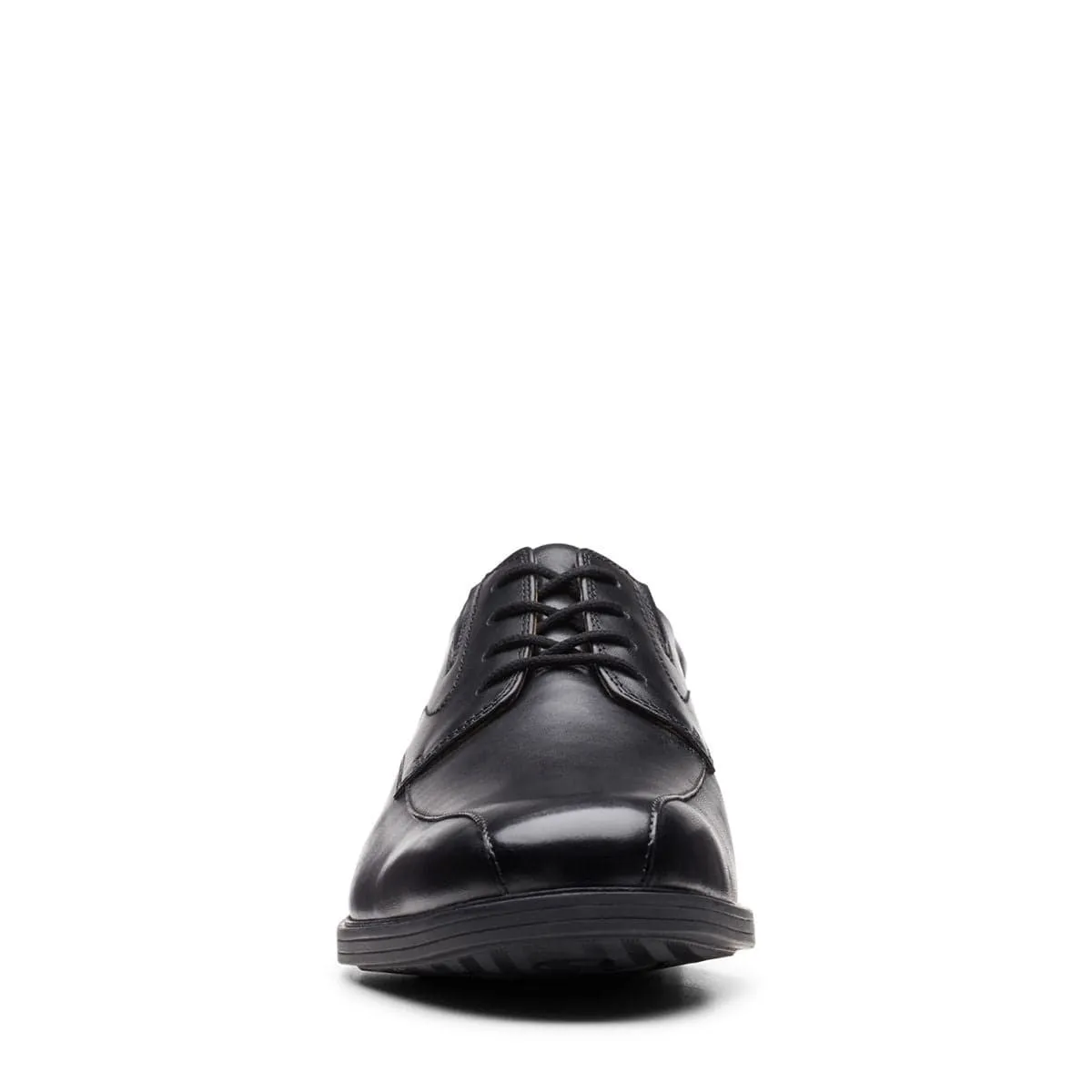 Clarks Men's Whiddon Pace Dress Shoes- Black Leather