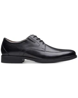 Clarks Men's Whiddon Pace Dress Shoes- Black Leather