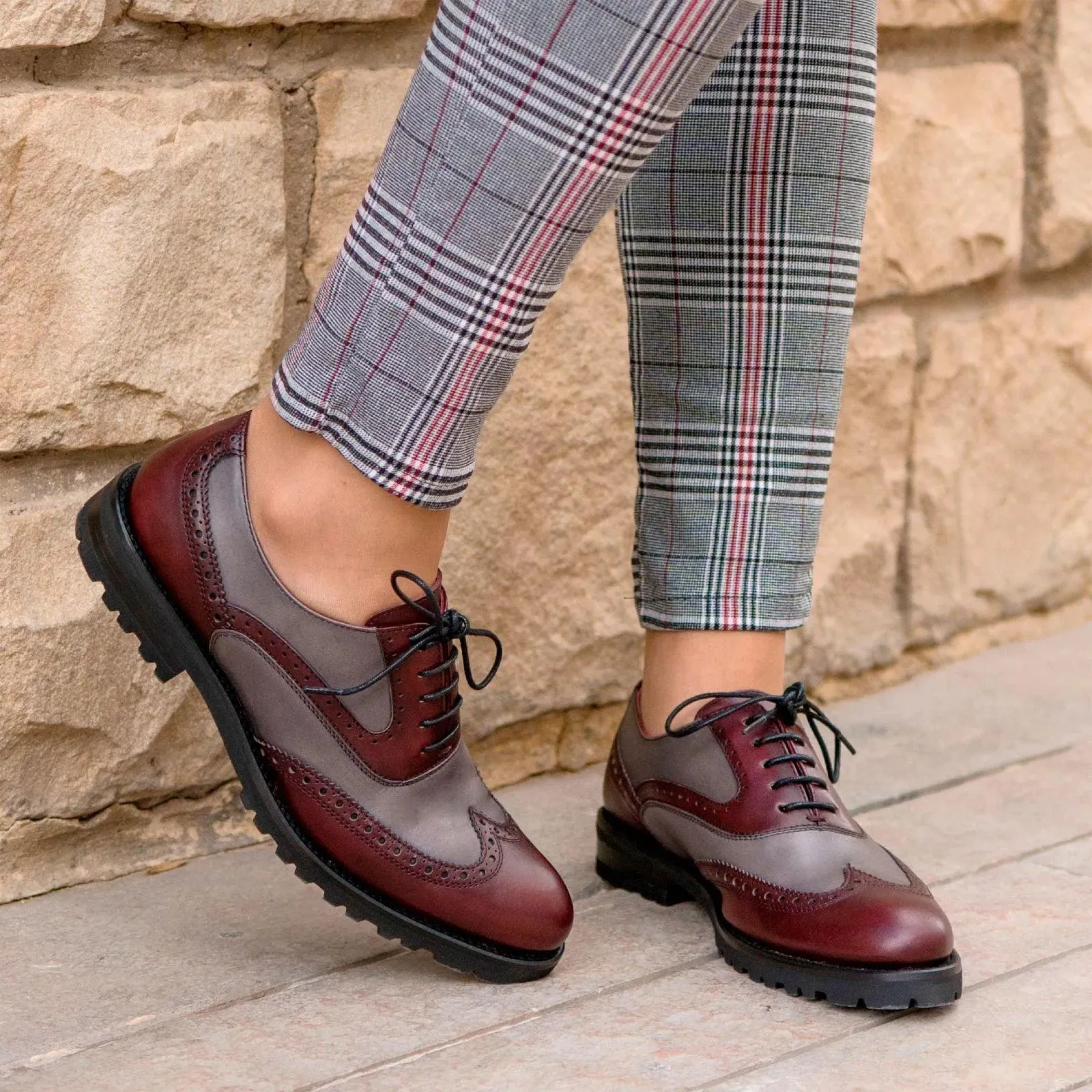Delila Ladies Full Brogue Shoes