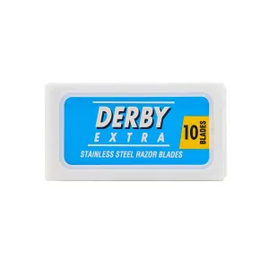 Derby Extra Blue Stainless Steel Safety Razor Blades (10 Pack)