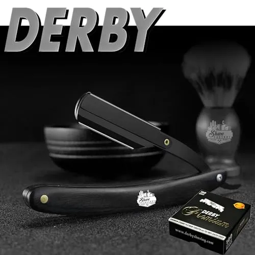 Derby Premium Single Edge Razor Blades, Razor Blades, Single Edge, Ultra Sharp, Chromium - Ceramic - Platinum - Tungsten and Polymer Coated Edges (1)