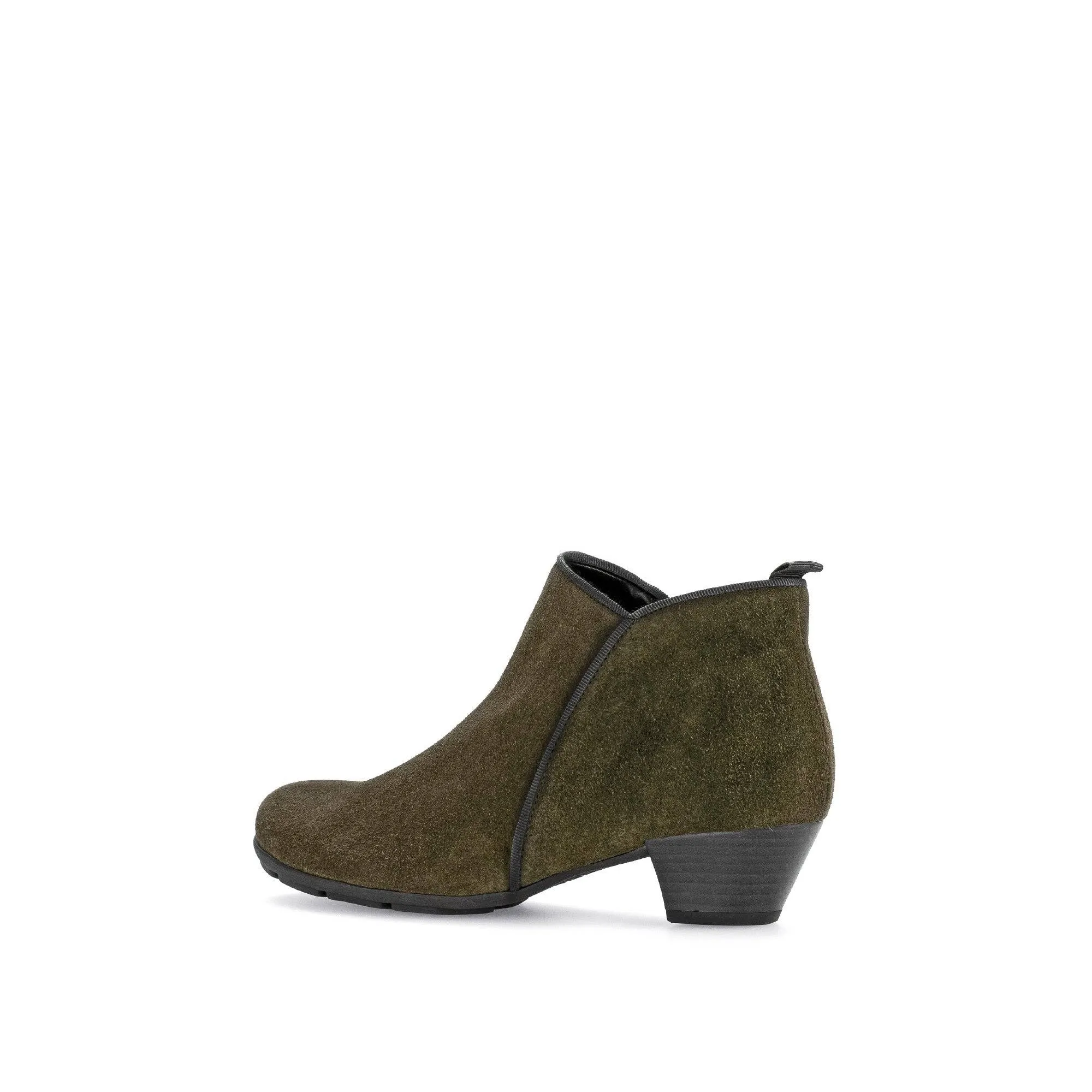 Gabor Trudy 55.633.11 Ladies Green Suede Side Zip Ankle Boots