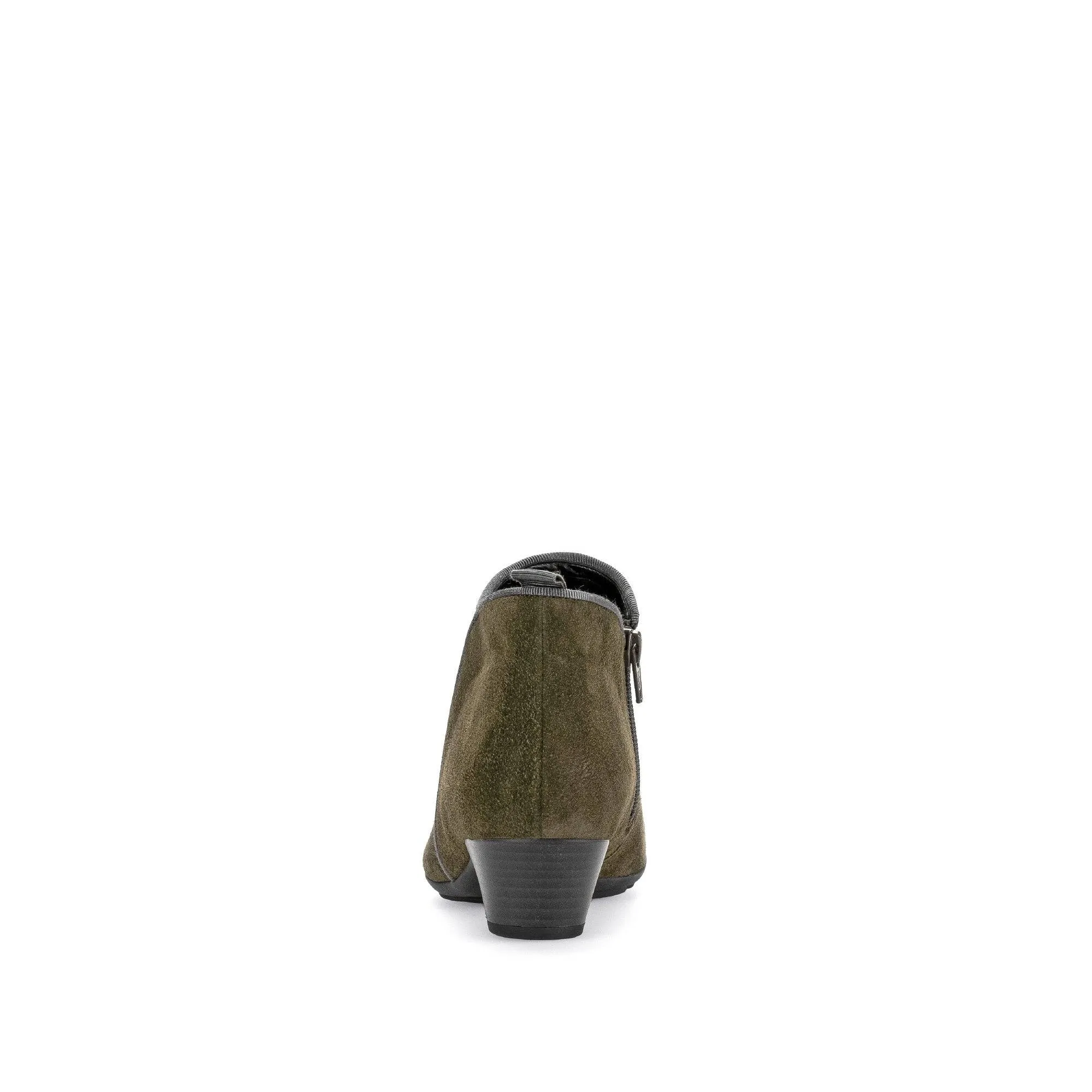 Gabor Trudy 55.633.11 Ladies Green Suede Side Zip Ankle Boots