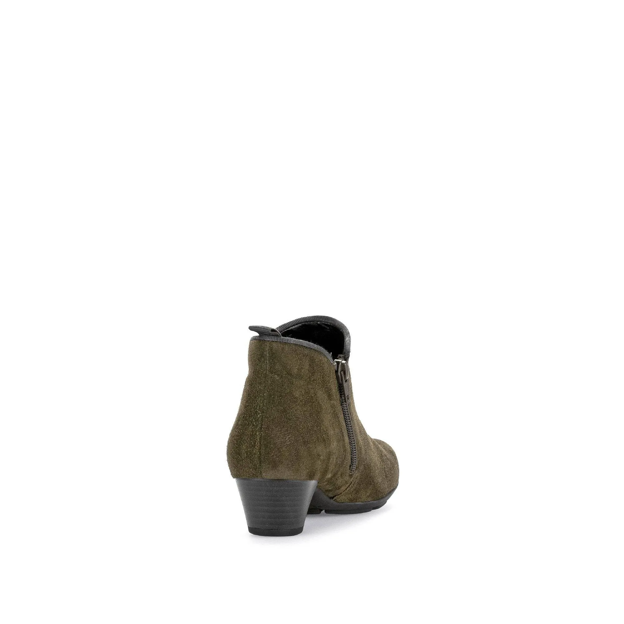 Gabor Trudy 55.633.11 Ladies Green Suede Side Zip Ankle Boots