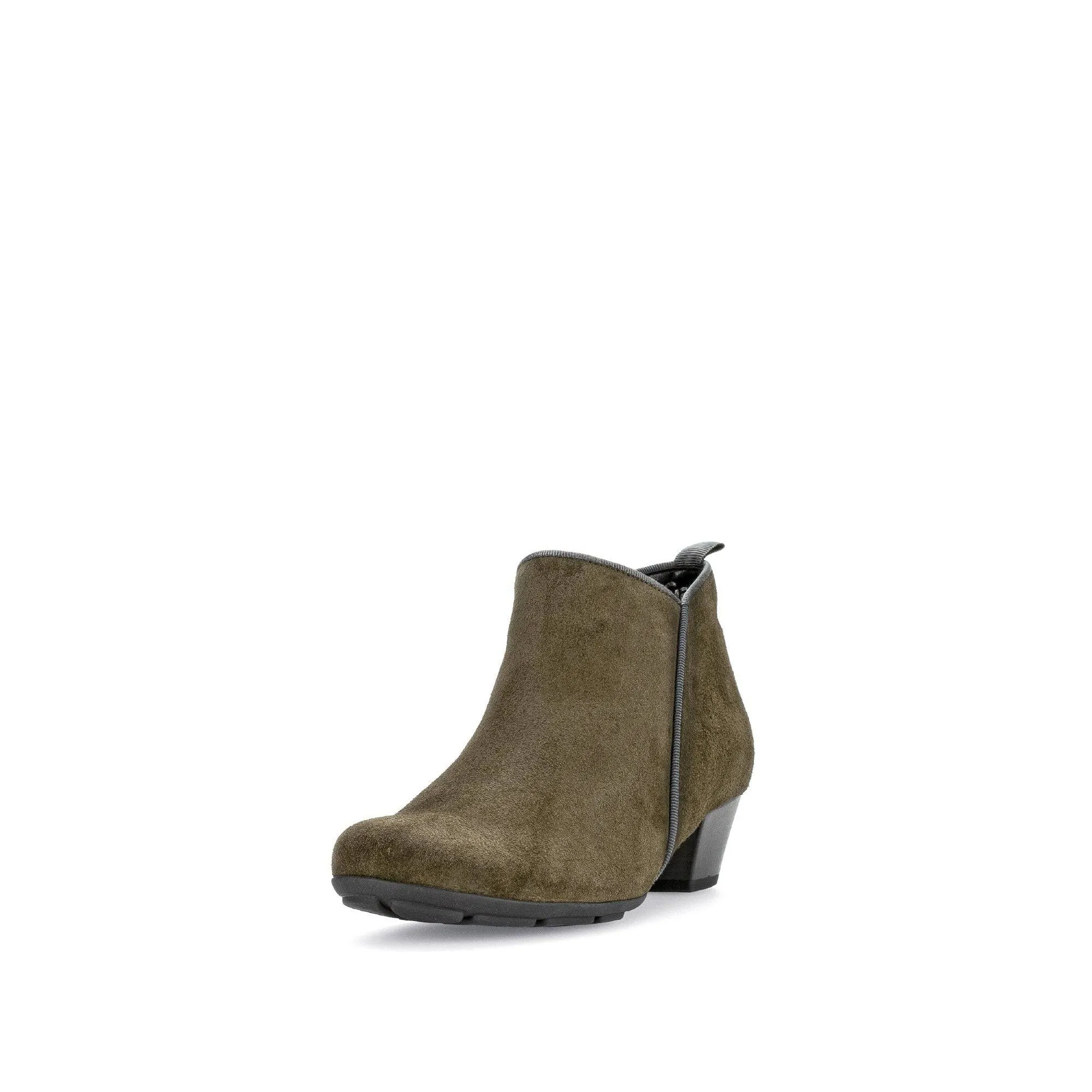 Gabor Trudy 55.633.11 Ladies Green Suede Side Zip Ankle Boots
