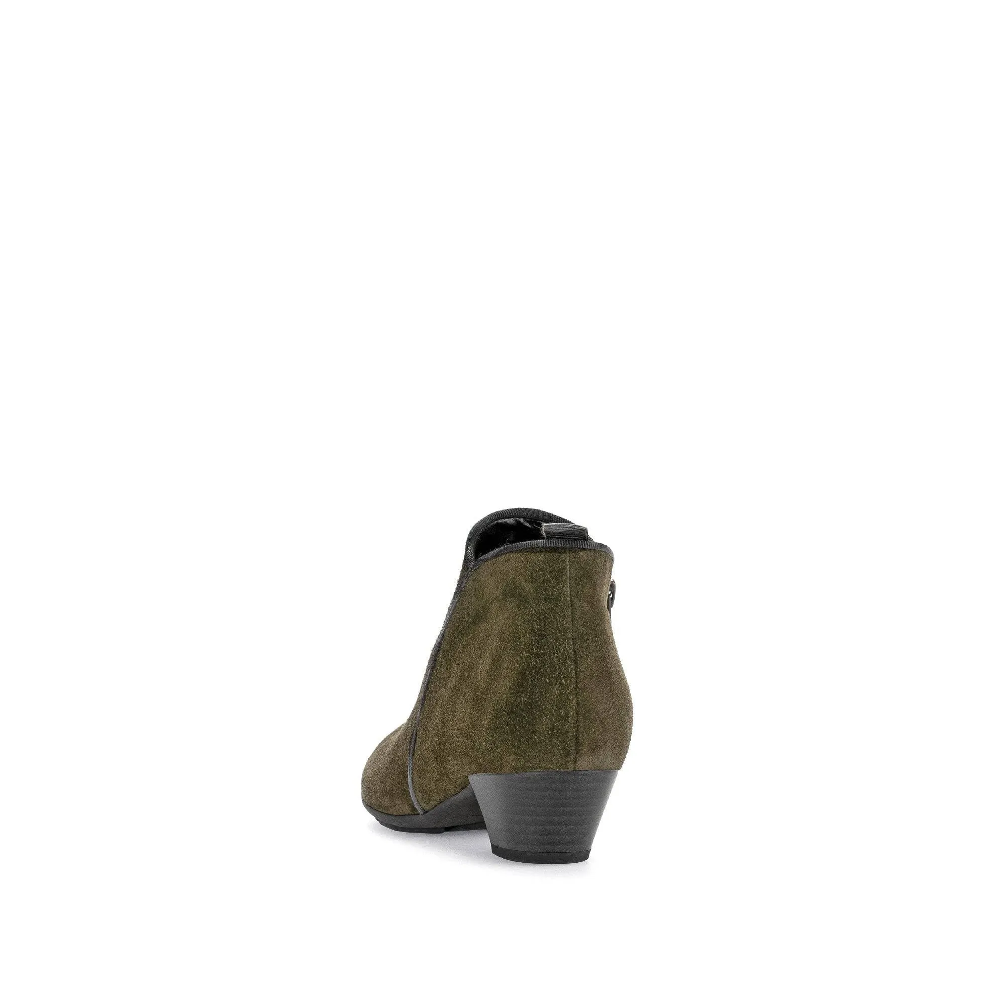 Gabor Trudy 55.633.11 Ladies Green Suede Side Zip Ankle Boots