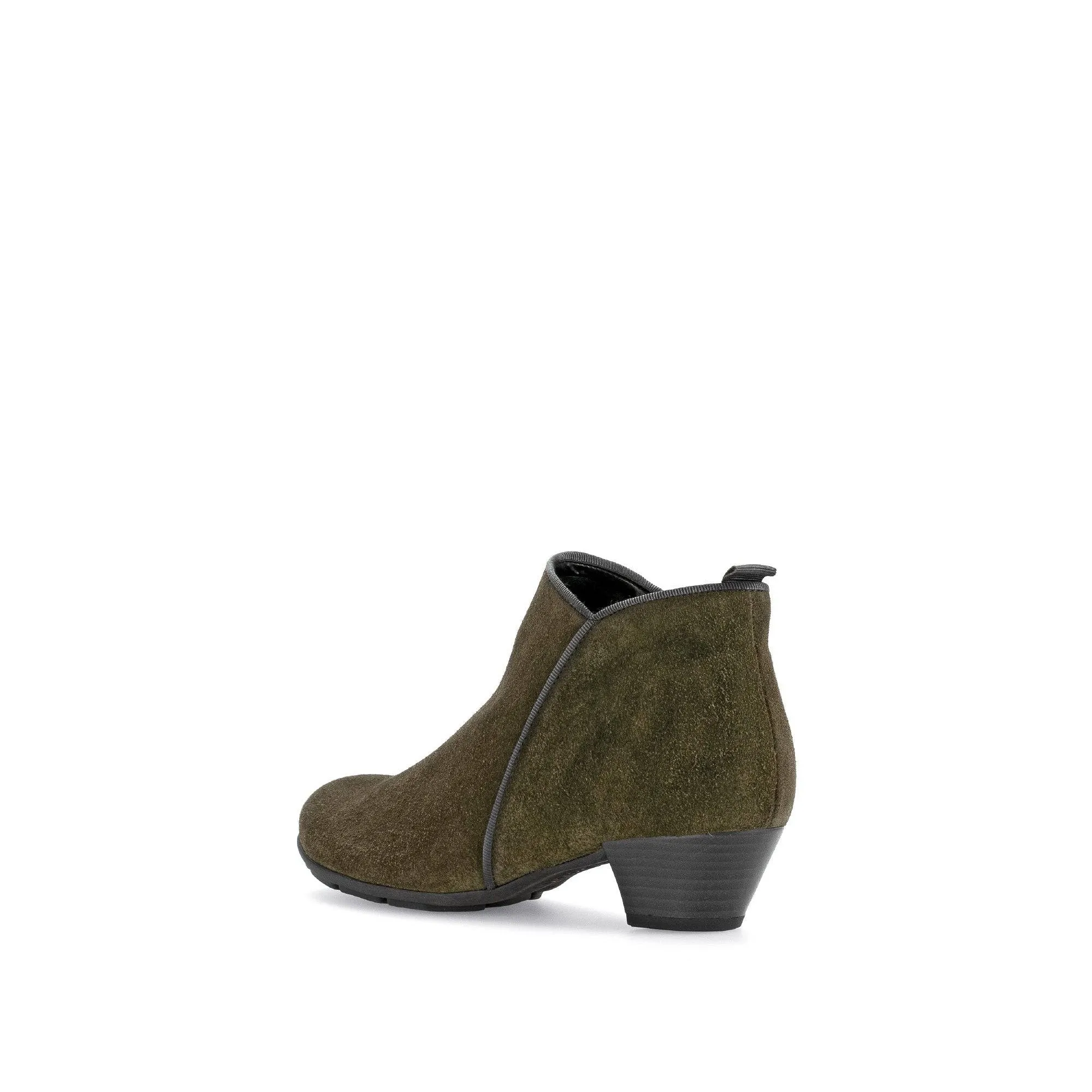 Gabor Trudy 55.633.11 Ladies Green Suede Side Zip Ankle Boots