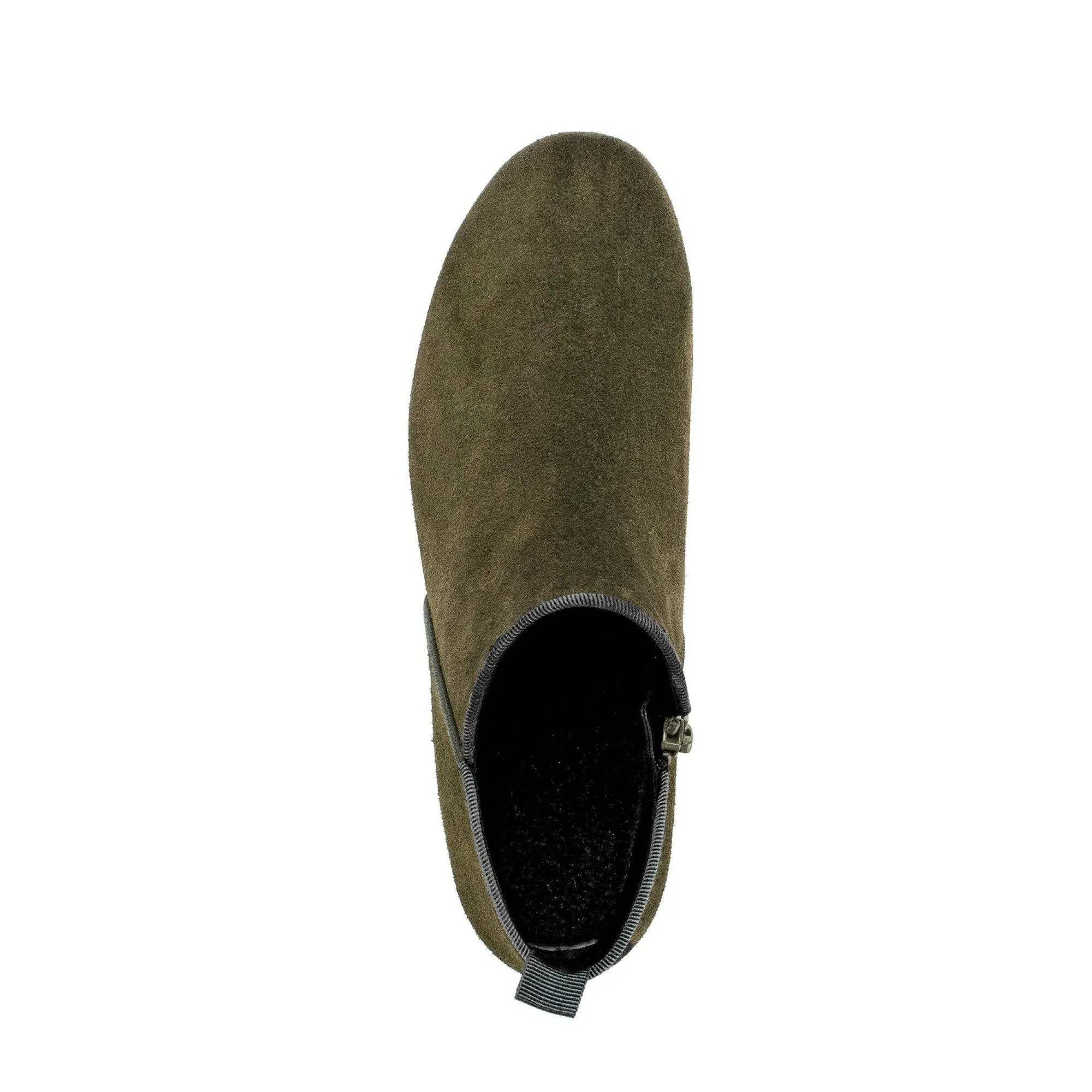 Gabor Trudy 55.633.11 Ladies Green Suede Side Zip Ankle Boots