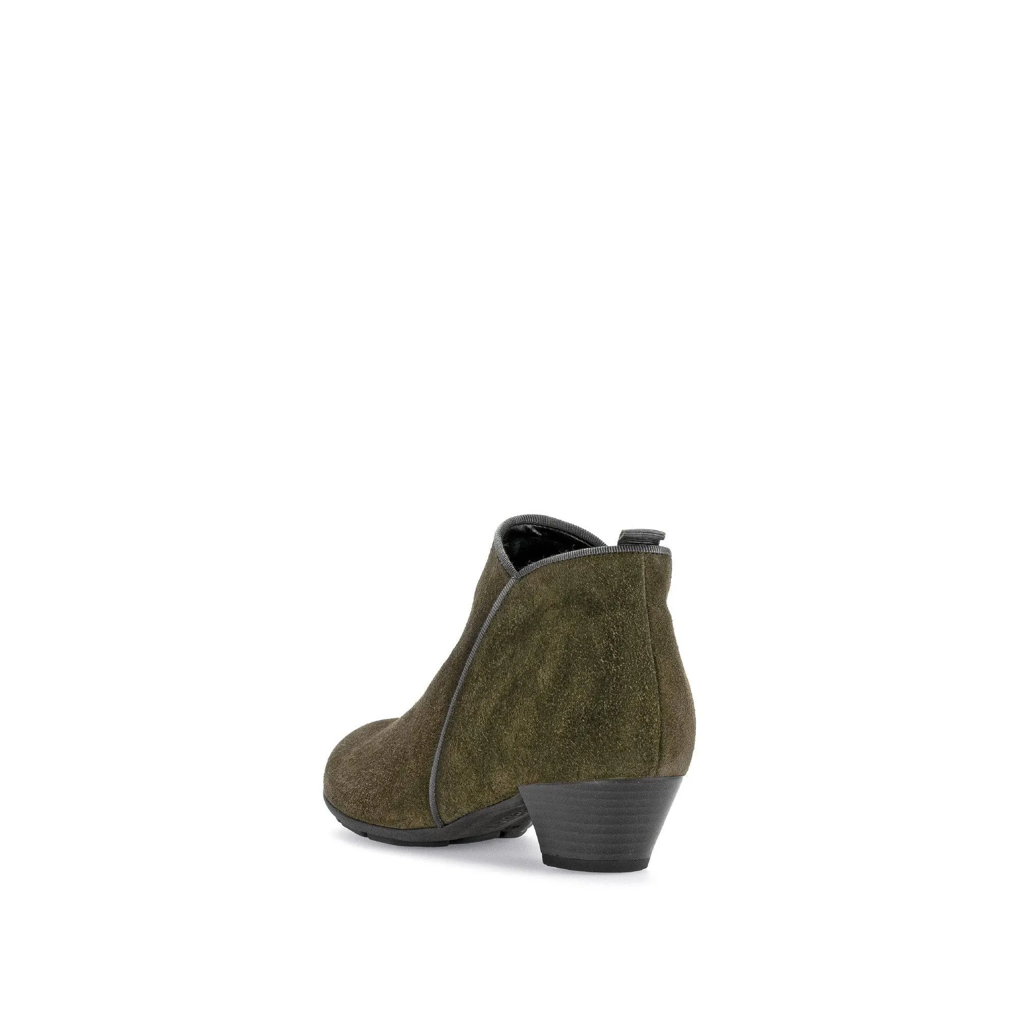 Gabor Trudy 55.633.11 Ladies Green Suede Side Zip Ankle Boots