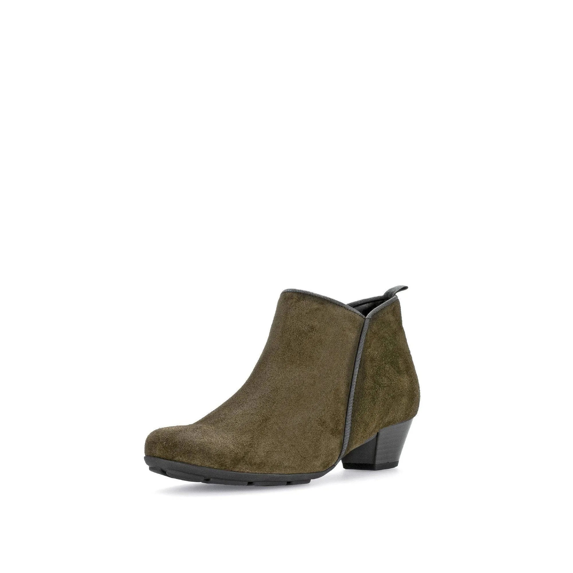 Gabor Trudy 55.633.11 Ladies Green Suede Side Zip Ankle Boots