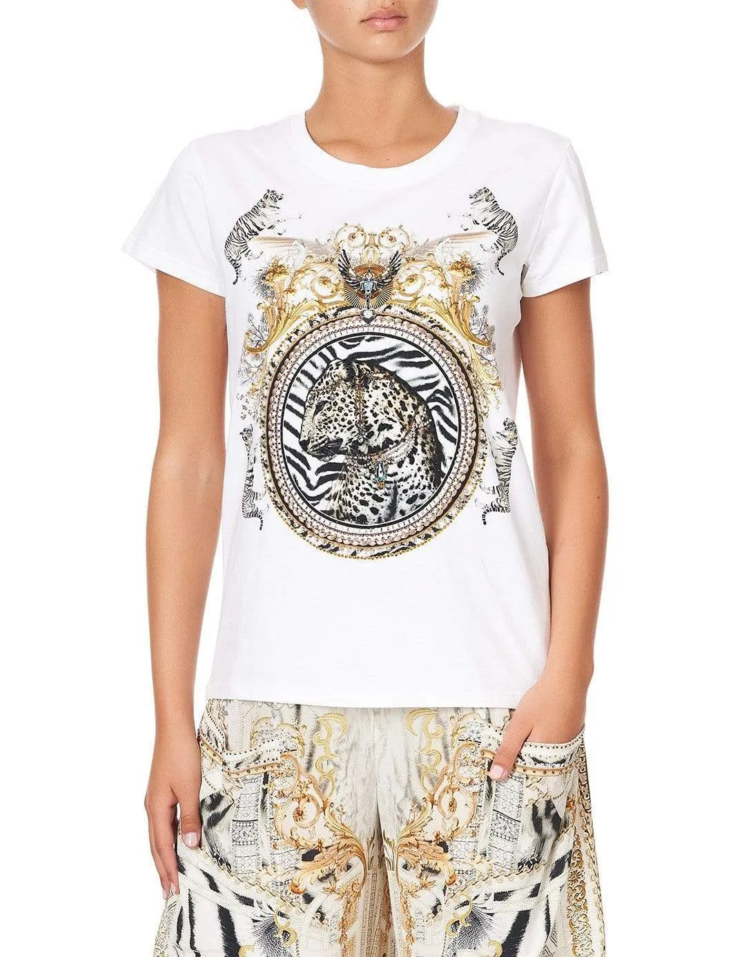 Gates Of Glory Slim Fit Round Neck T-Shirt