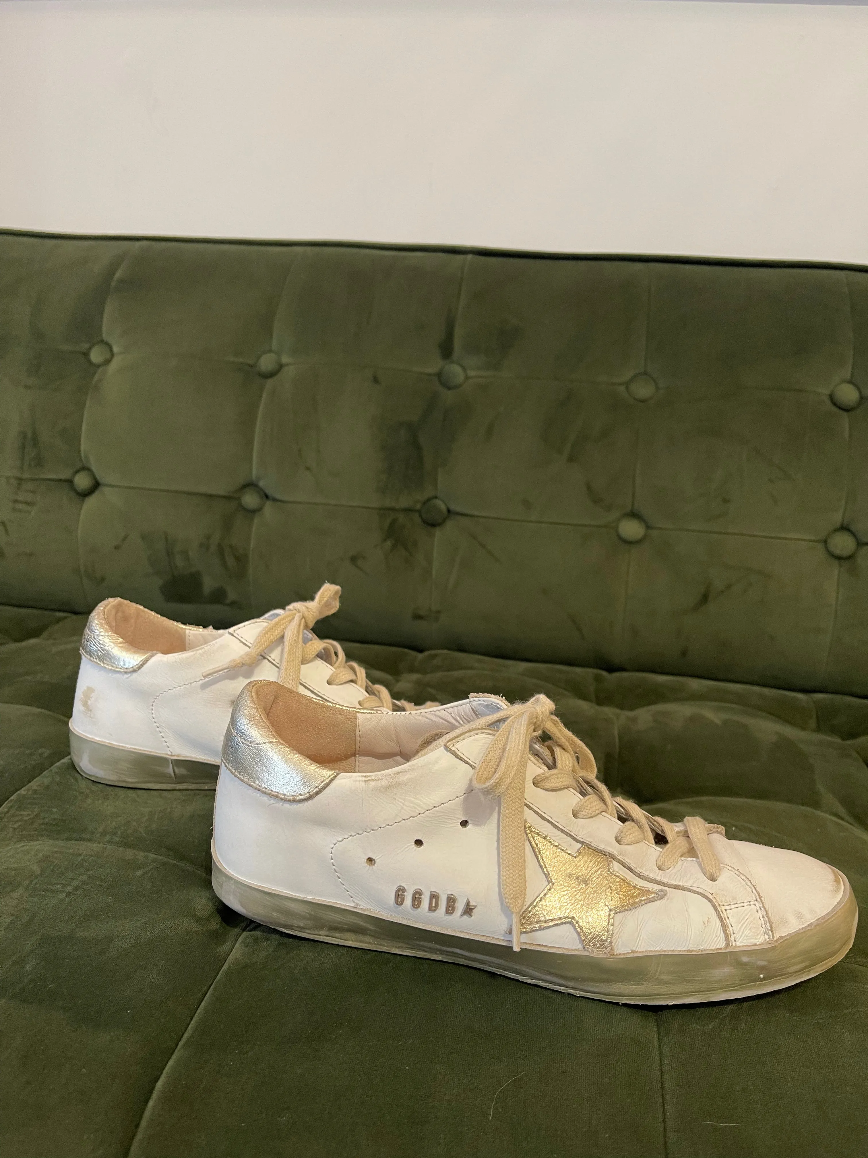 Golden Goose Size Uk 5 White Trainers