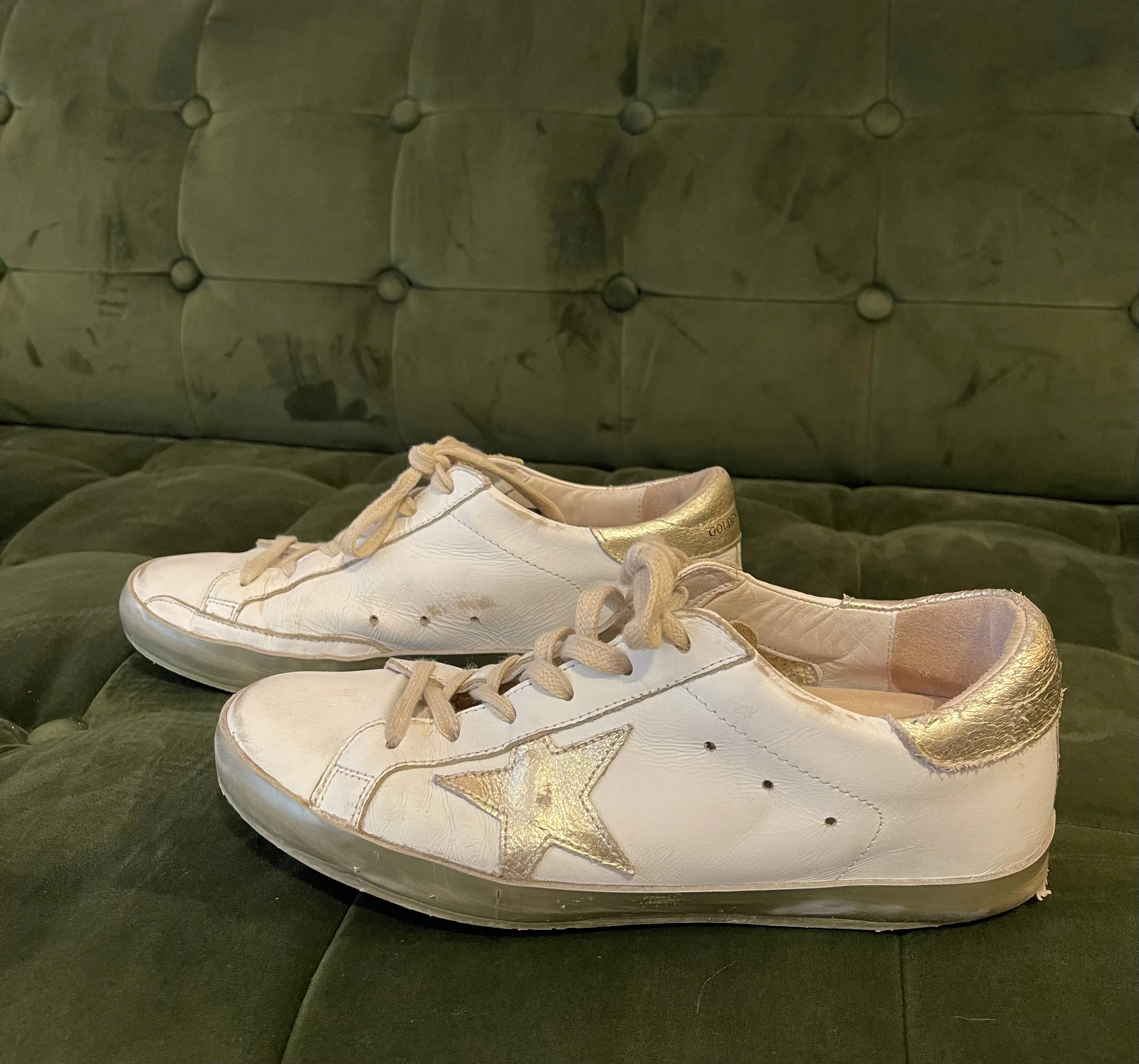 Golden Goose Size Uk 5 White Trainers