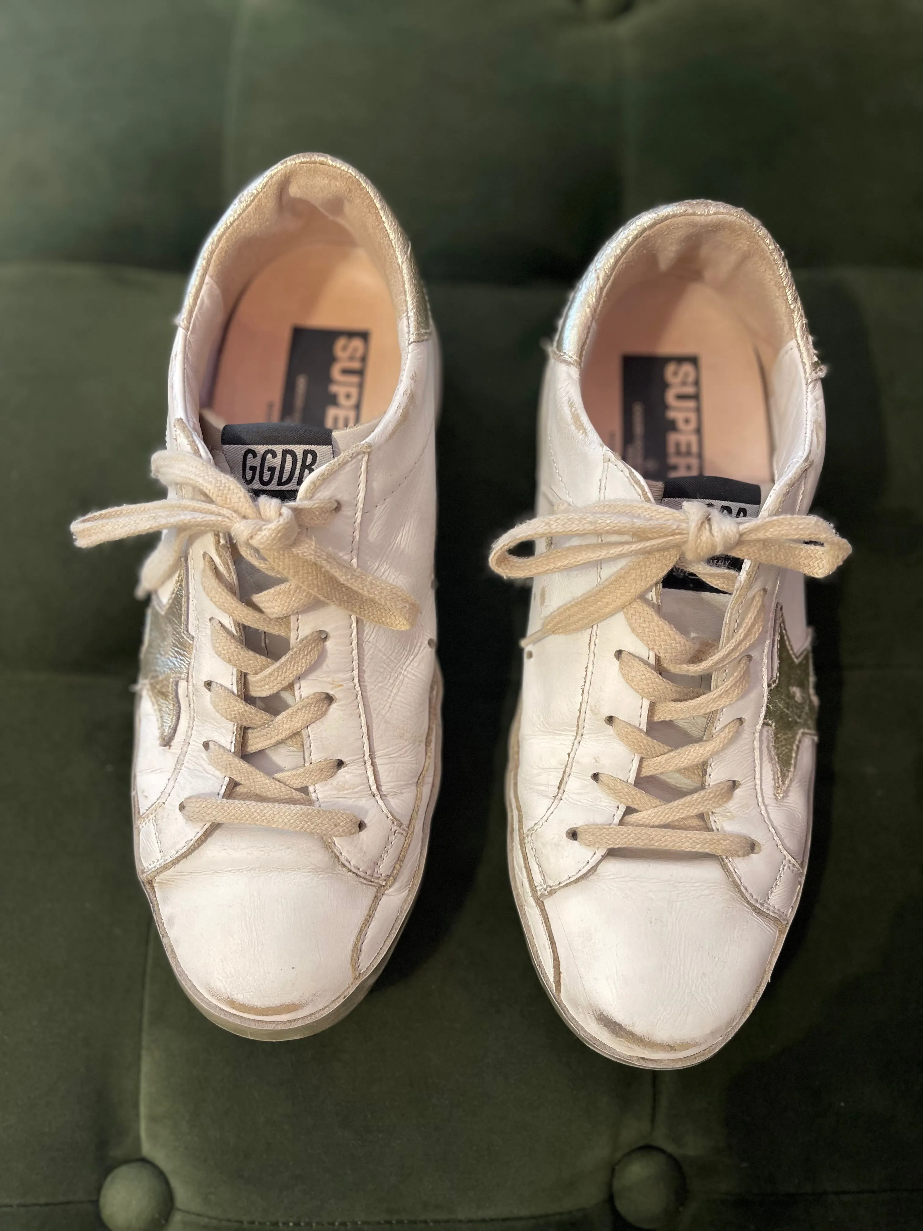 Golden Goose Size Uk 5 White Trainers
