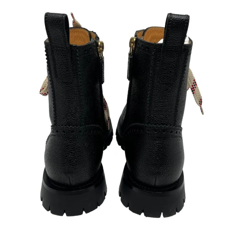 Gucci Leather Combat Boots