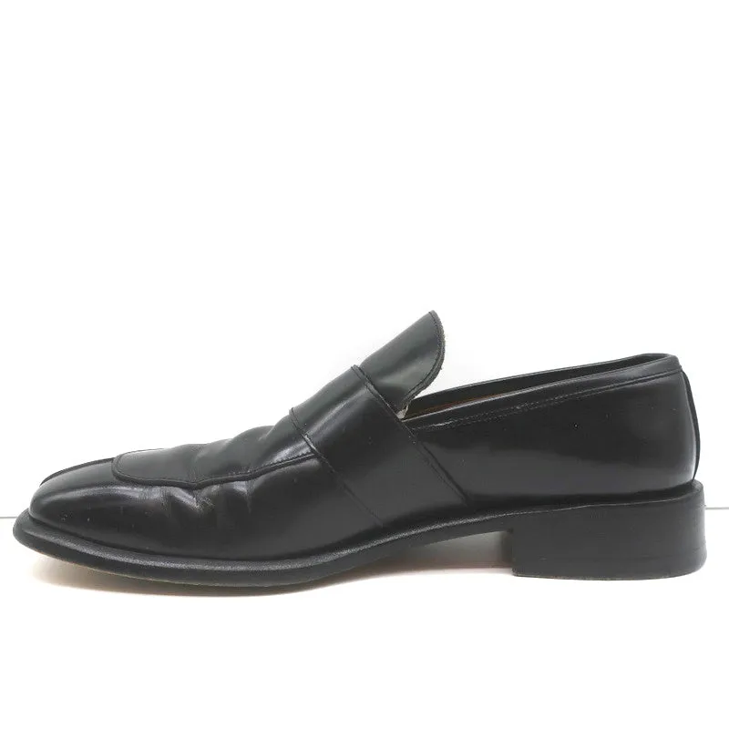 Gucci Square Toe Loafers Black Leather Size 43.5 E