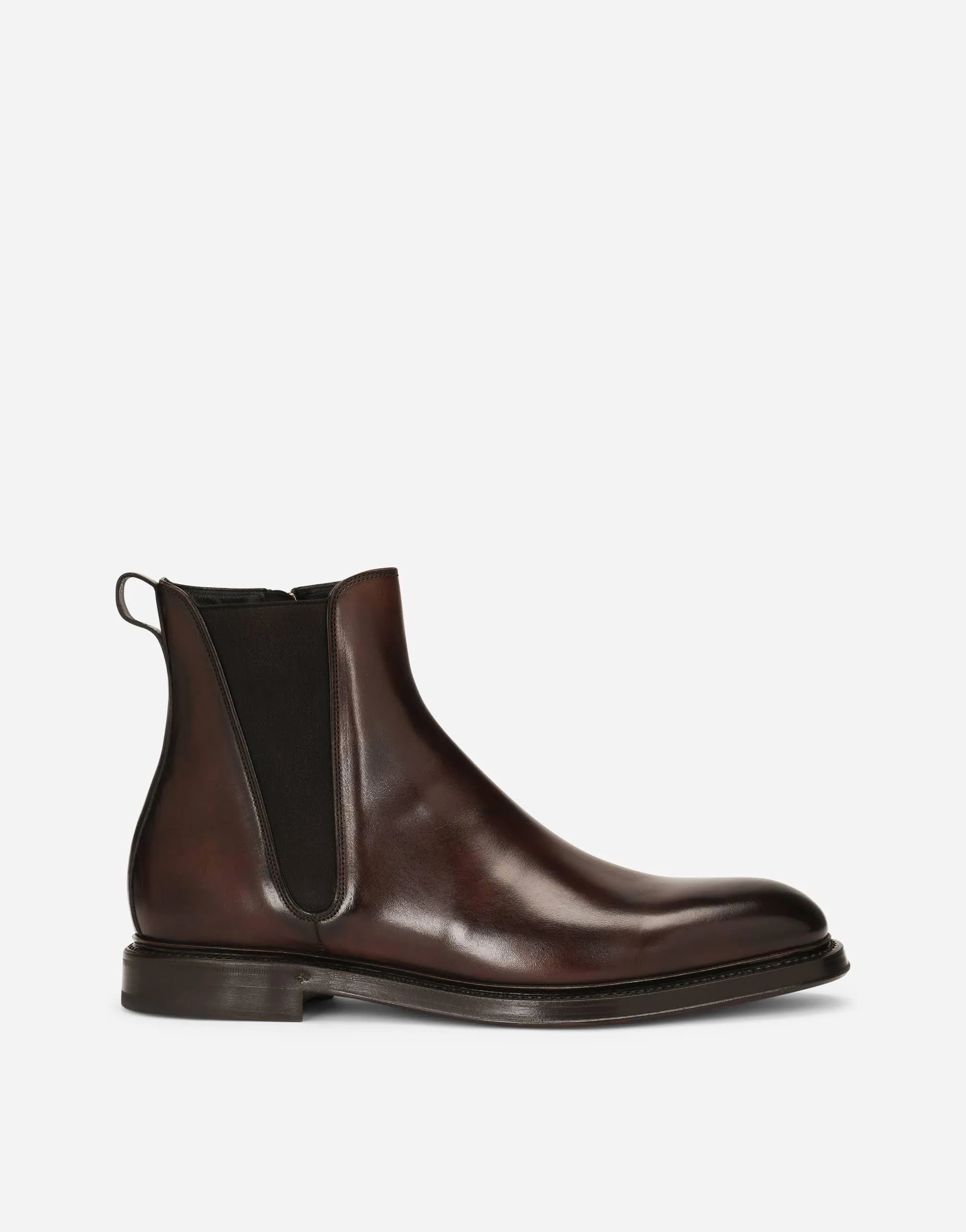 Hand-Painted Calfskin Chelsea Boots