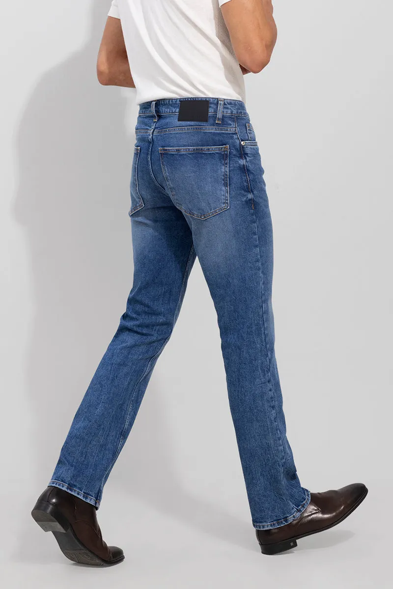 Jazz Washed Blue Straight Fit Jeans