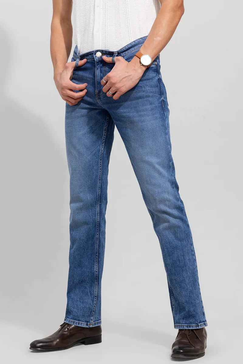Jazz Washed Blue Straight Fit Jeans