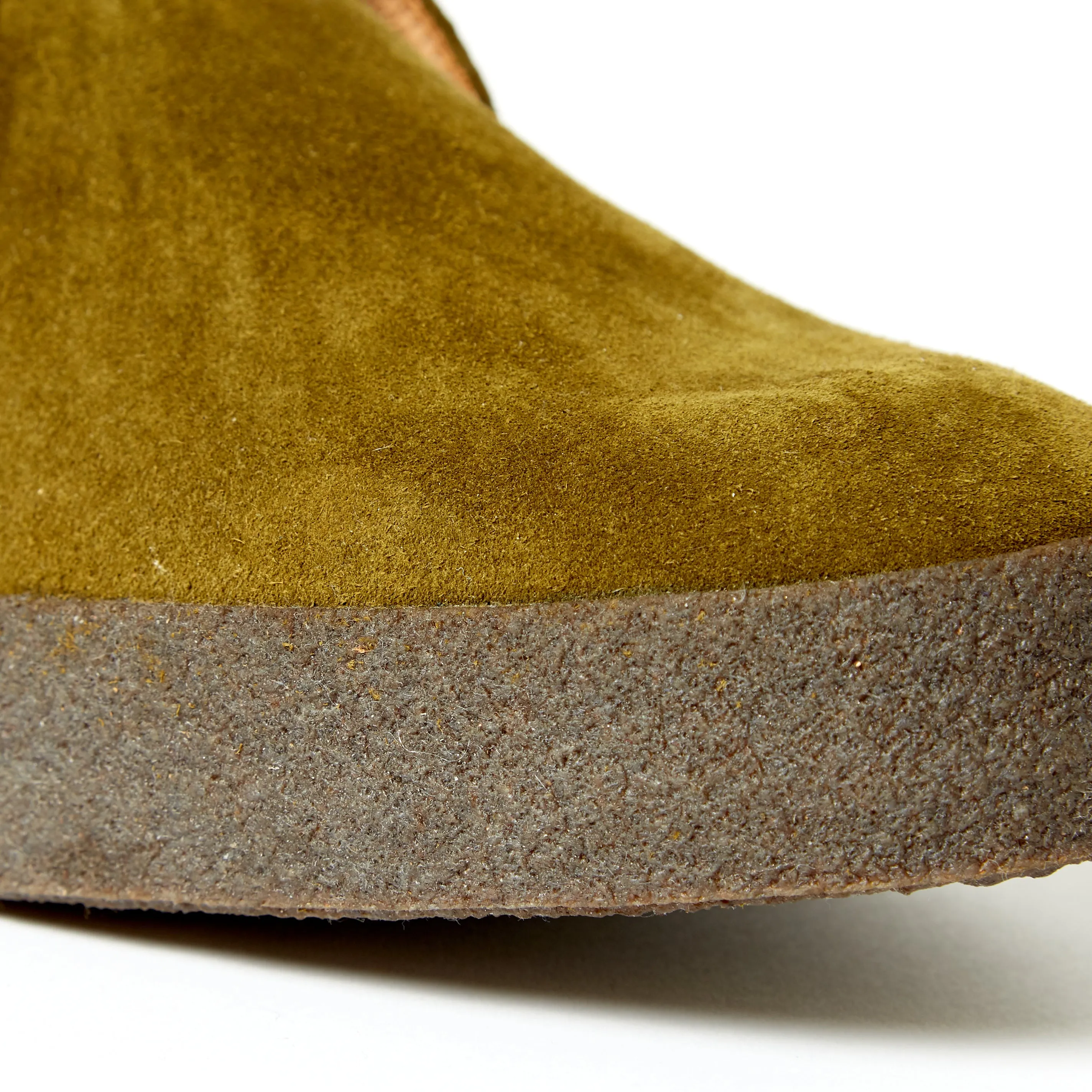 Joe & Co x Sanders 02 Olive Green Suede Chucka Boot