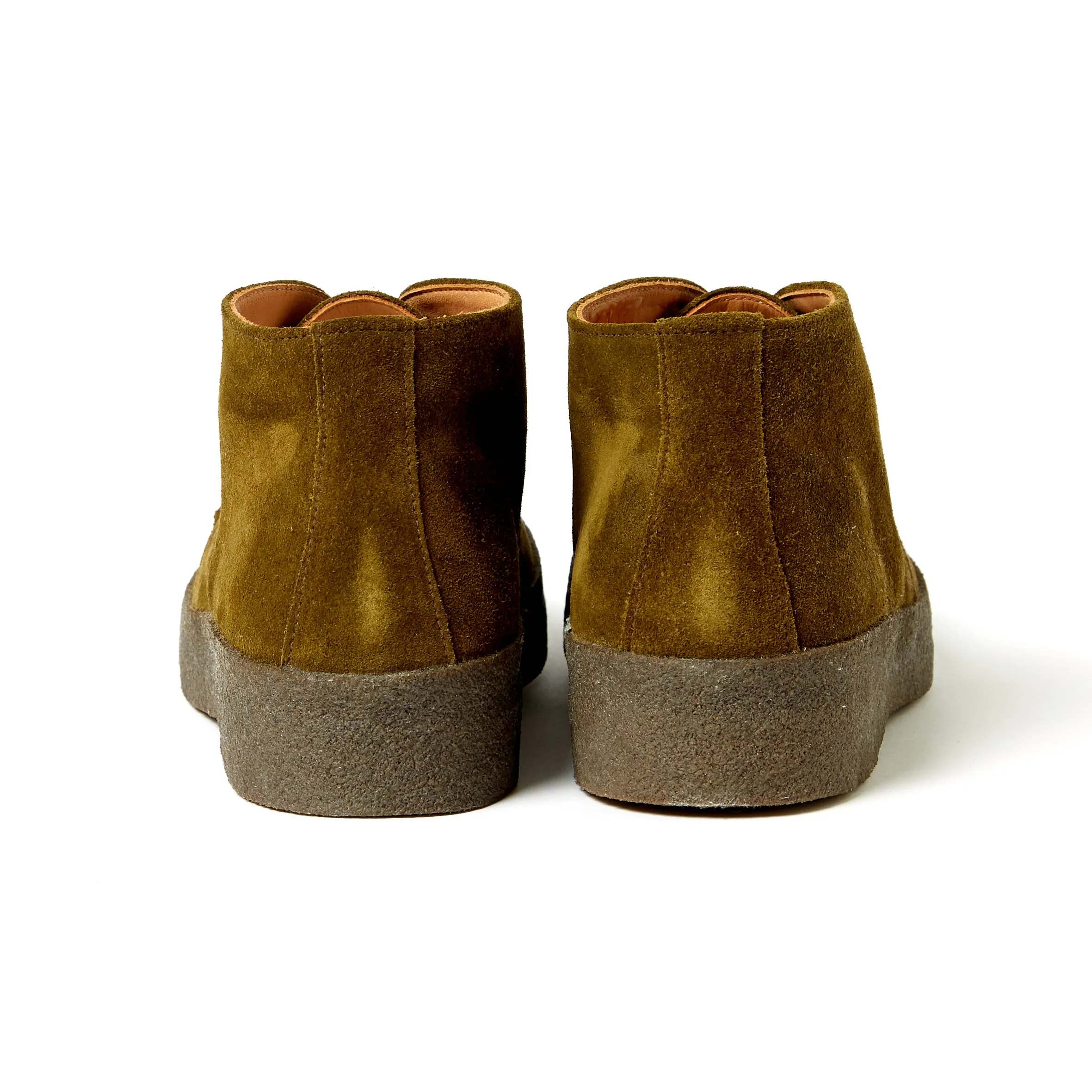 Joe & Co x Sanders 02 Olive Green Suede Chucka Boot