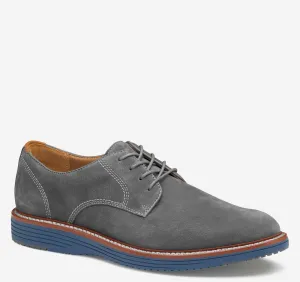 Johnston & Murphy Men's Upton Plain Dress Shoes- Gray Nubuck