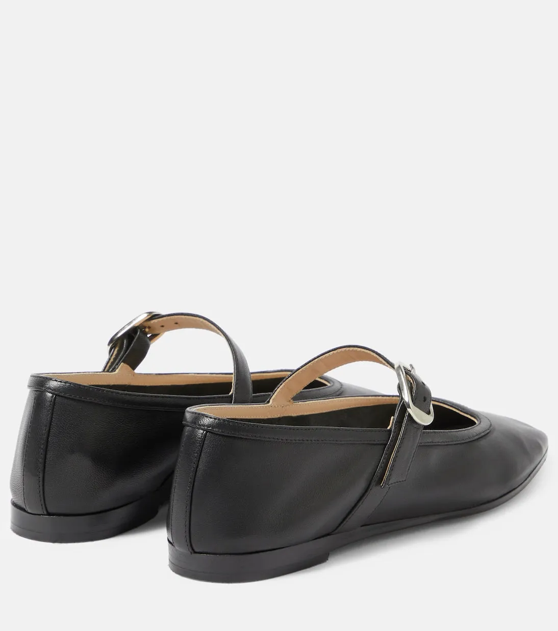 Le Monde Beryl Leather Mary Jane Ballet Shoes, Black