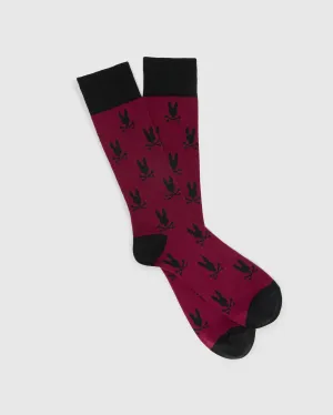 MENS ALL OVER BUNNY DRESS SOCK - B6F750E200