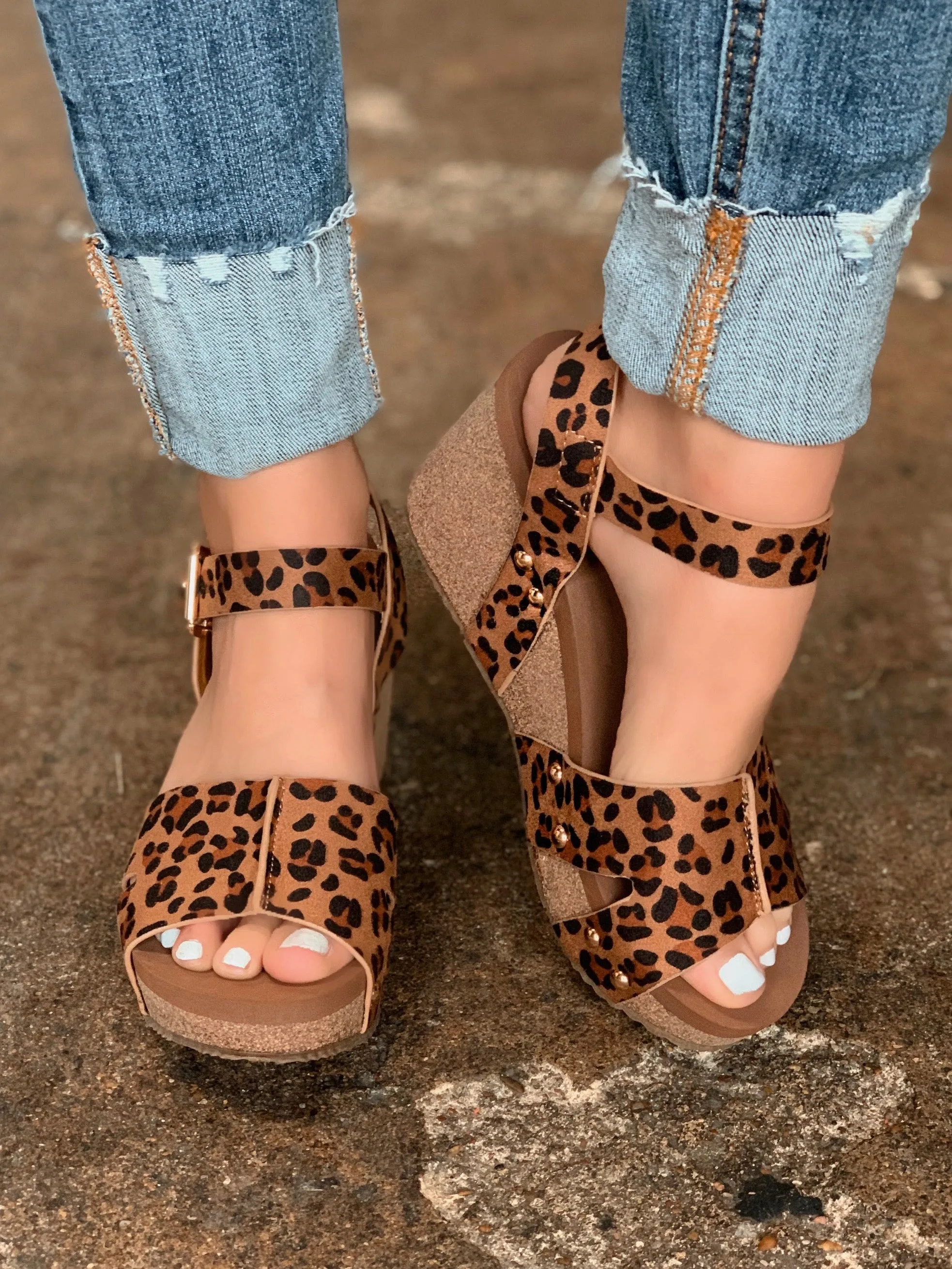 Nekoma Wedges- Leopard