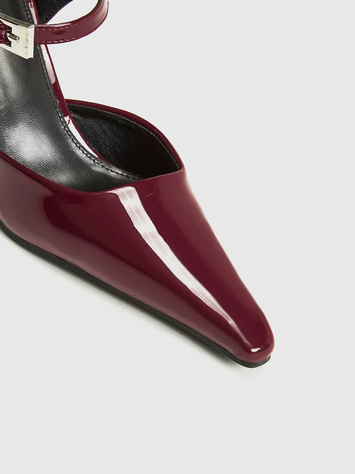 Sharp Slingback High Heel Shoes