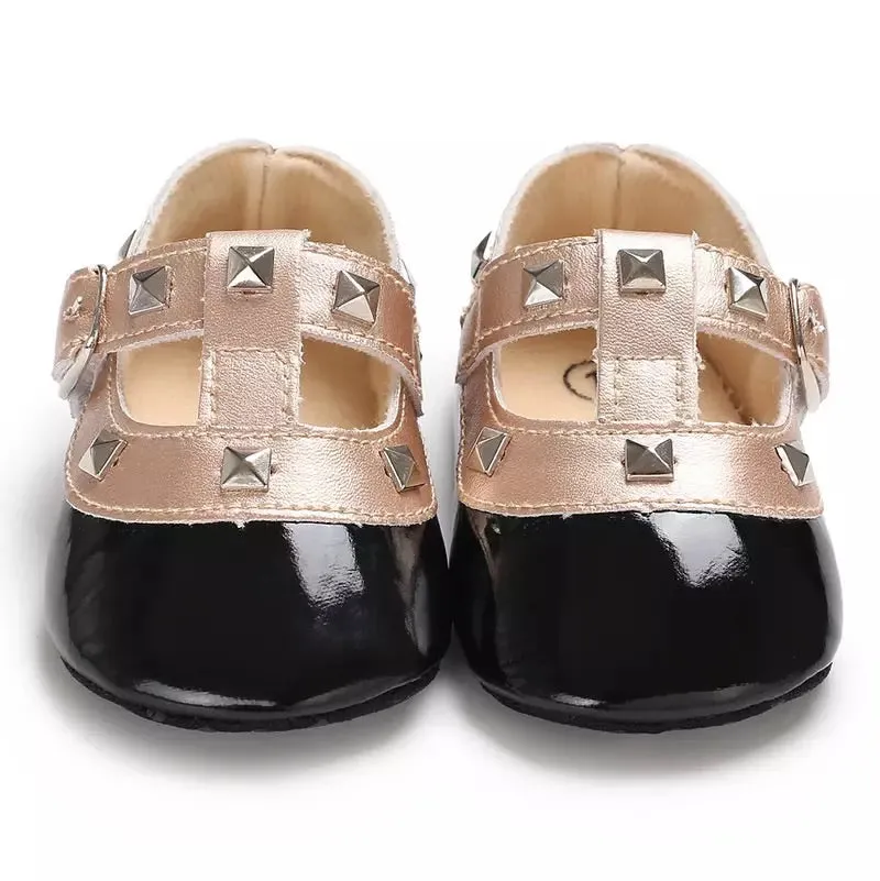 Soft Soled Baby First Walkers Cute Baby shoes Princess Baby Girl Shoes PU Infant Walking Dress Shoes