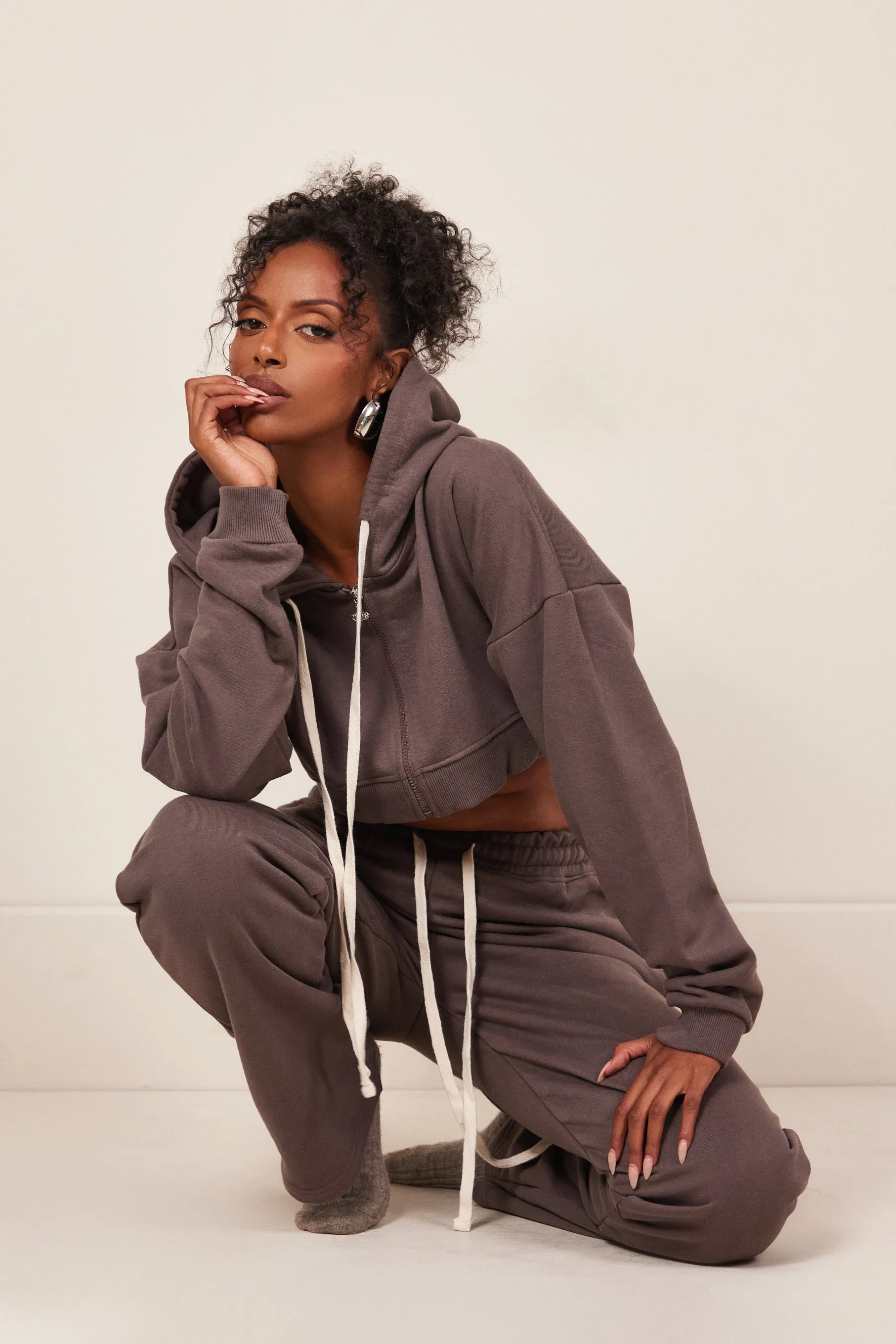 The Mars Curve Hem Zip Jacket