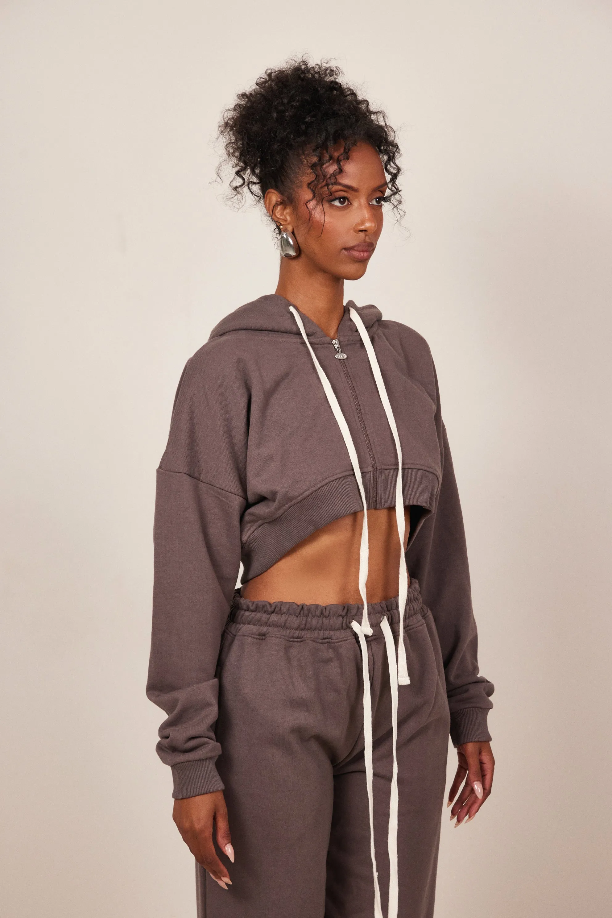 The Mars Curve Hem Zip Jacket